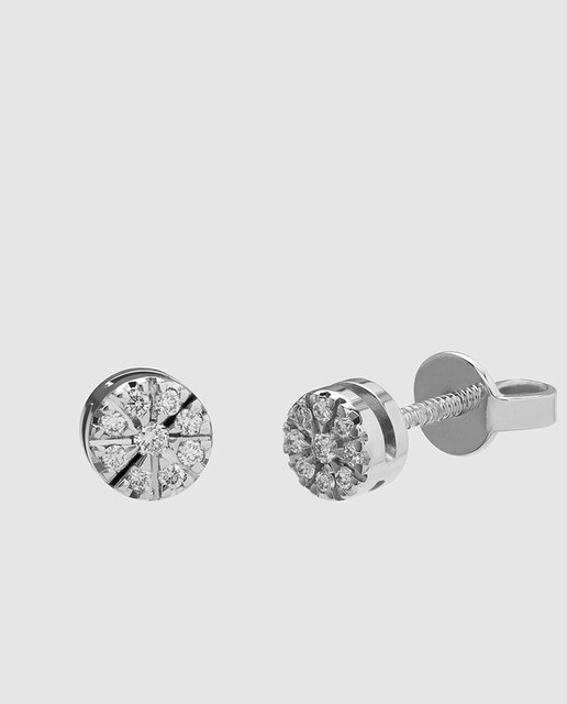Pendientes Black & White de oro con diamantes Pendientes Black & White de oro con diamantes