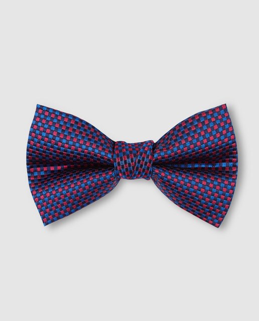 Laço de seda bicolor aos quadrados Laço de seda bicolor aos quadrados