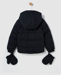 Brotes girls/' blue parka with gloves A28741243