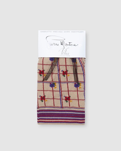 Meias de mulher estampadas com elástico