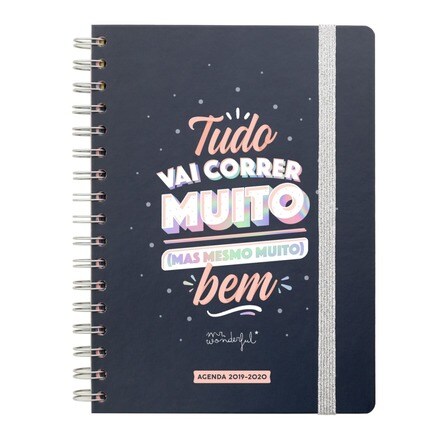 Agenda 2019-2020 Vsta Semanal: Tudo vai correr bem Mr.Wonderful