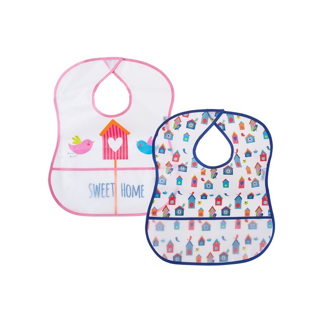 plastic weaning bibs