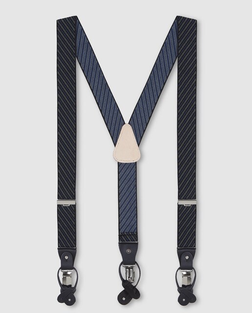 Suspensórios elásticos Dustin às riscas
