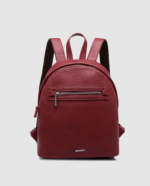 small red backpack