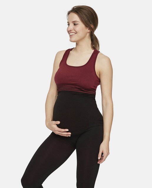 Top com alças Mamalicious de pré-mamã bicolor