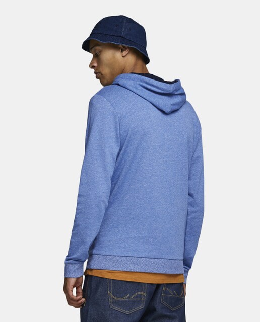 Sudadera de hombre azul con capucha Sudadera de hombre azul con capucha