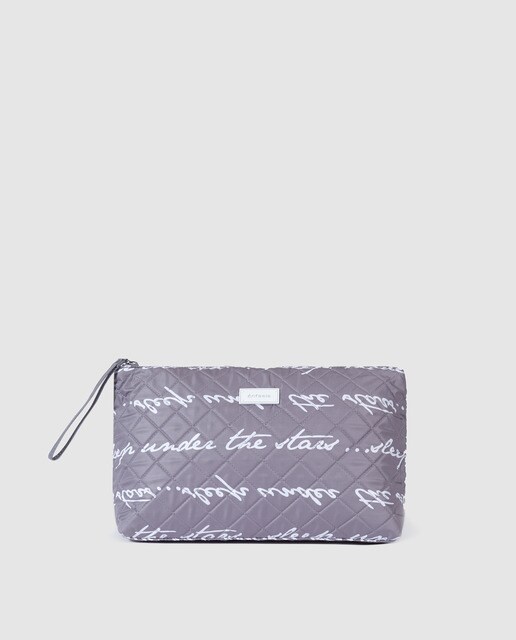 Nécessaire de mulher Énfasis cinzento com mensagem