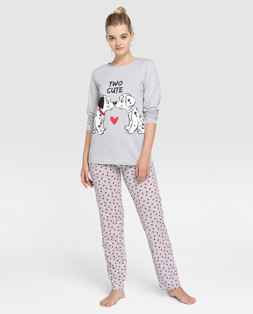 Pijama de mulher "TWO CUTE" 101 Dálmatas Pijama de mulher "TWO CUTE" 101 Dálmatas