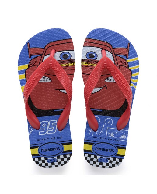 Chinelos de dedo de criança Cars Havaianas Chinelos de dedo de criança Cars Havaianas