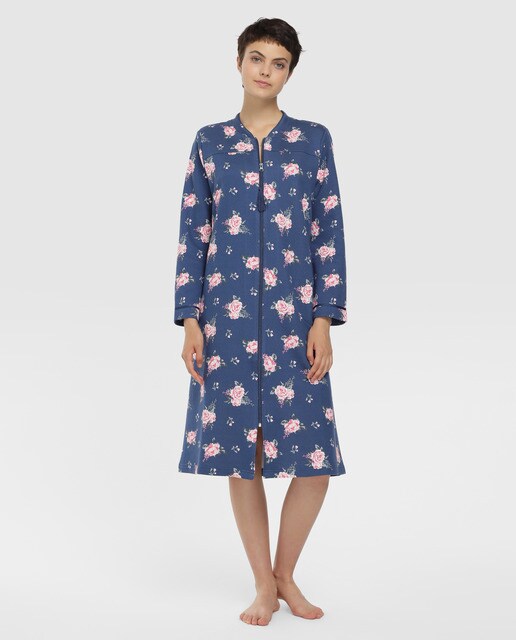 Robe curto de mulher com estampado Robe curto de mulher com estampado