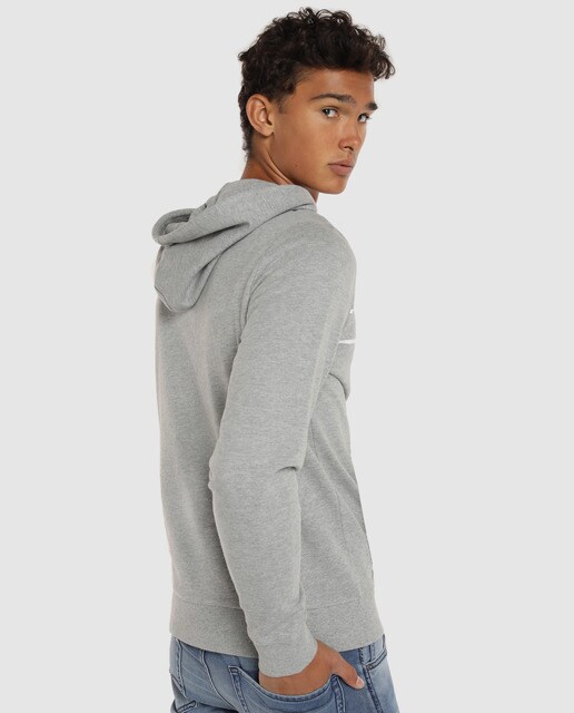 Sudadera de hombre gris con capucha Sudadera de hombre gris con capucha