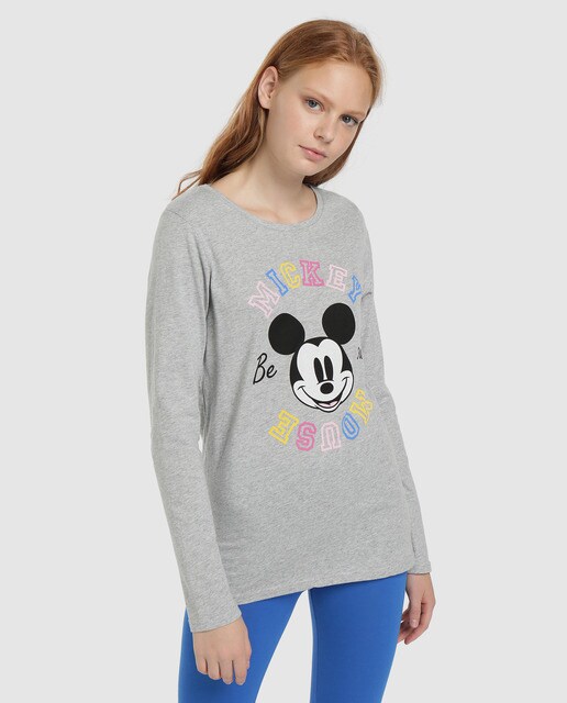 Camisola de pijama cinzenta Mickey Camisola de pijama cinzenta Mickey