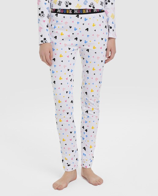 Calças de pijama brancas do Mickey Calças de pijama brancas do Mickey