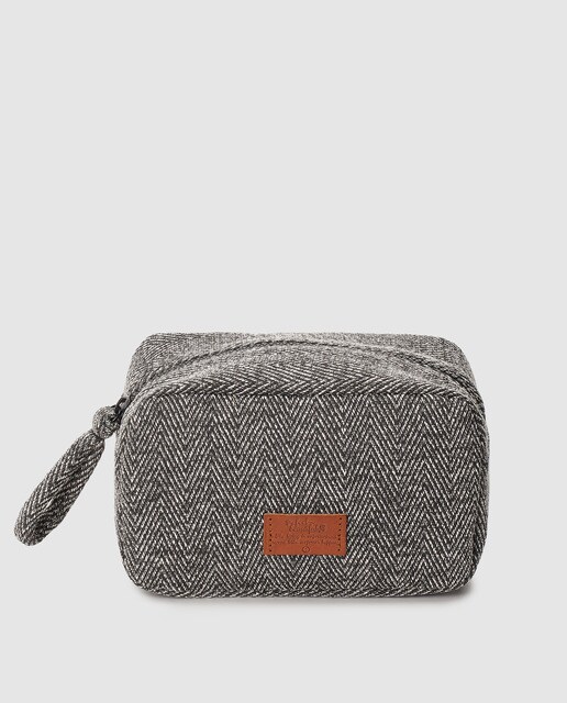 Nécessaire de mulher El Corte Inglés de espiga cinzento com fecho de correr