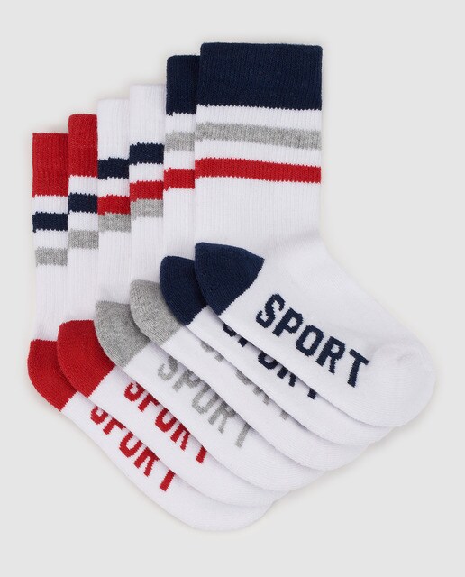 Pack calcetines infantiles Cotton Juice con rayas Pack calcetines infantiles Cotton Juice con rayas