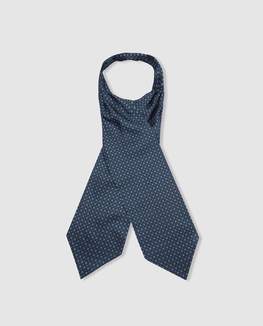 Gravata Emidio Tucci de seda verde com micro estampado