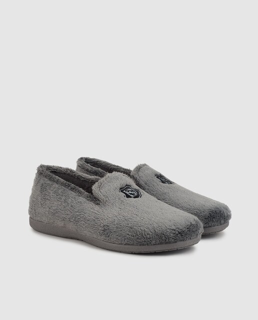 Zapatillas de casa de hombre Dustin cerrada de color gris Zapatillas de casa de hombre Dustin cerrada de color gris