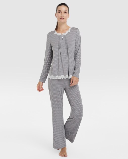 Pijama completo cinzento Pijama completo cinzento