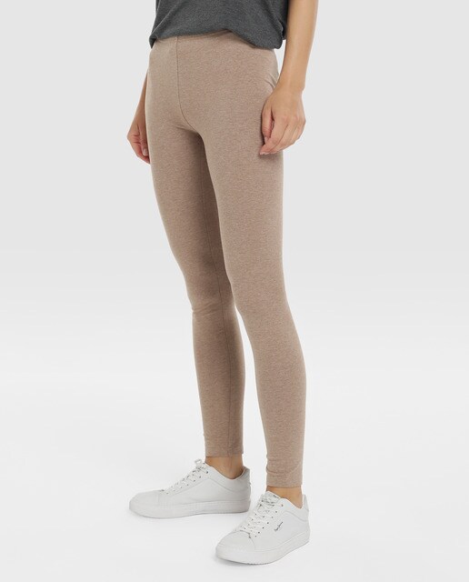 Leggings compridas camel de mulher