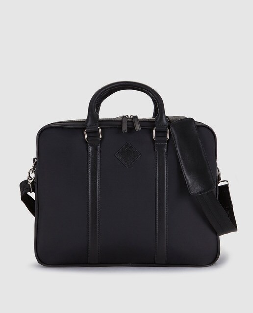 Porta-documentos de homem Emidio Tucci preto com compartimento duplo Porta-documentos de homem Emidio Tucci preto com compartimento duplo