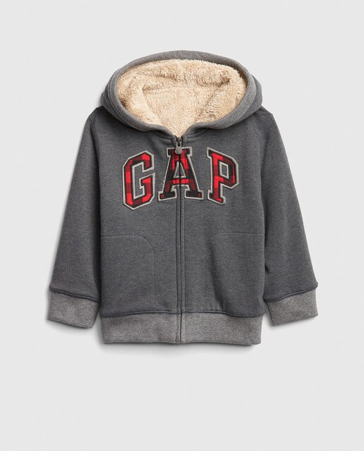 Sweatshirt de menino Gap cinzenta com capuz Sweatshirt de menino Gap cinzenta com capuz