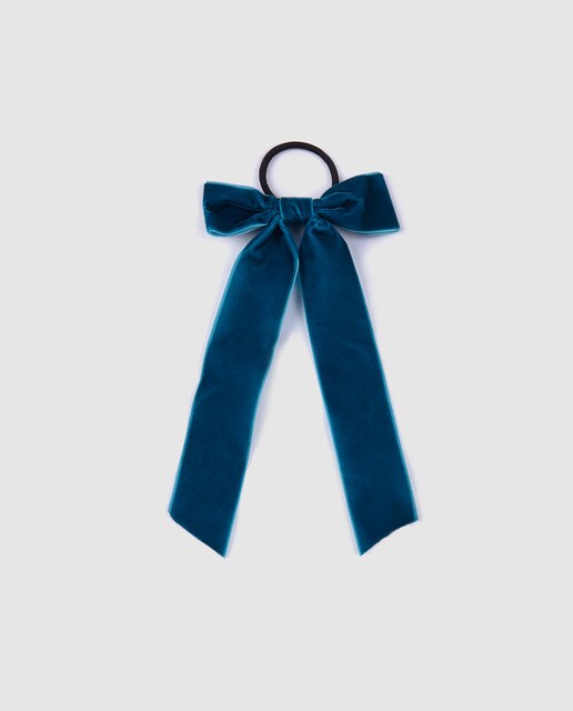 Elástico El Corte Inglés azul-marinho com laço grande