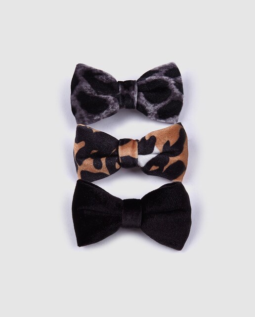 Conjunto de travessões El Corte Inglés com laços de veludo