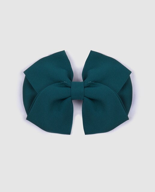 Travessão com laço El Corte Inglés azul petróleo liso