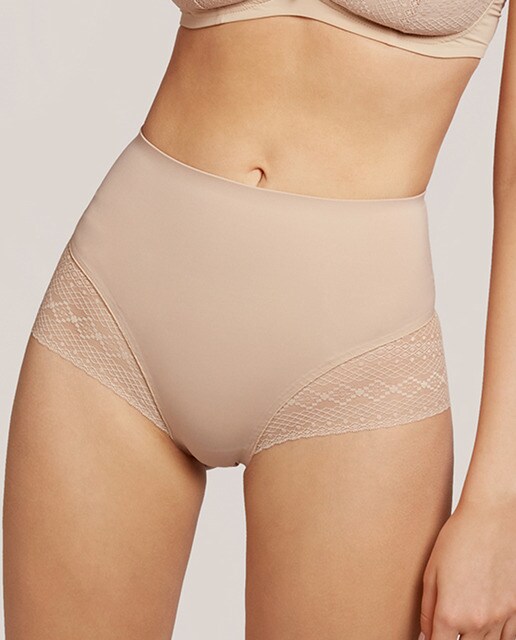 Cueca tipo cinta Moments 7 com efeito de tanga nude