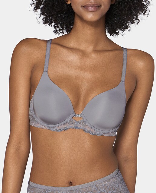 Soutien almofadado Amourette Charm cinzento com aro Soutien almofadado Amourette Charm cinzento com aro