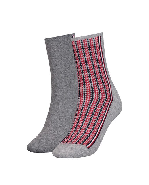 Pack de meias curtas cinzentas de mulher TH