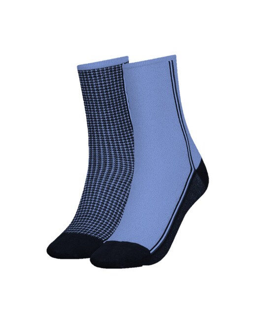 Pack de meias curtas azul-marinho de mulher com fantasia