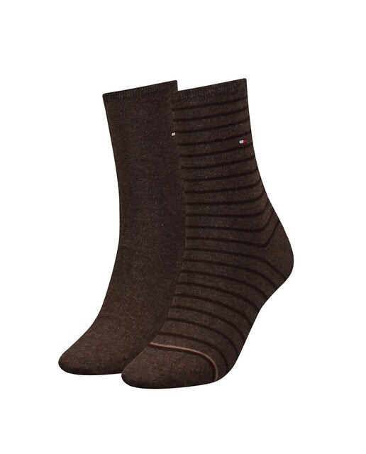 Pack de meias curtas castanhas de mulher com fantasia