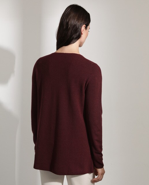 Jersey básico de mujer cuello pico Jersey básico de mujer cuello pico