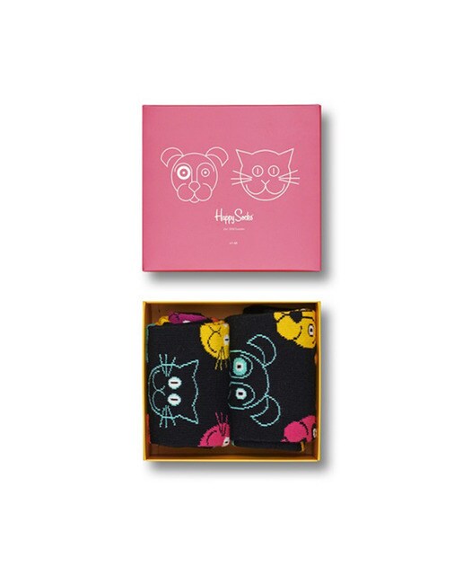 Caixa de meias de mulher Happy Socks Cat VS