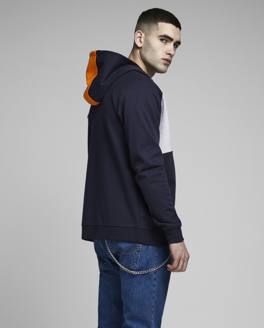 Chaqueta deportiva de hombre multicolor con capucha Chaqueta deportiva de hombre multicolor con capucha