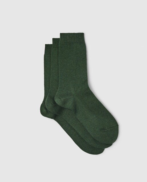 Pack de meias de mulher Cosy Wool verdes