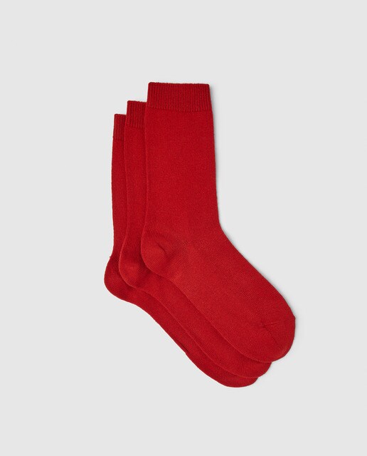 Pack de meias de mulher Cosy Wool roxas