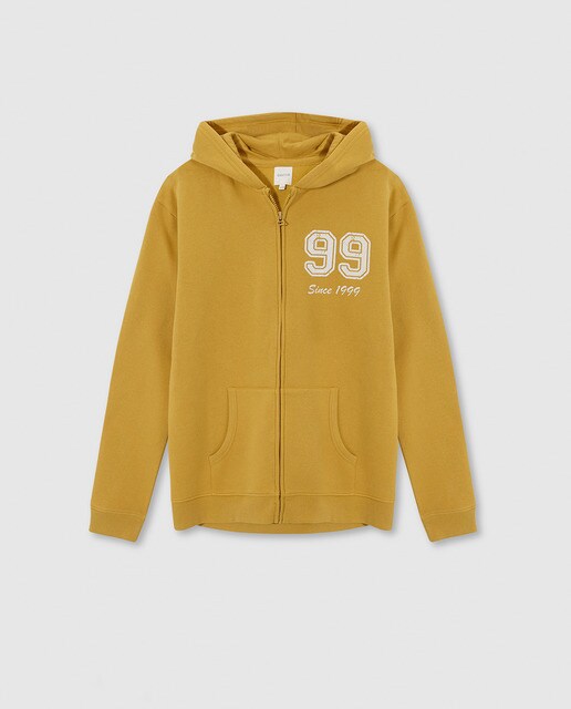 boys mustard hoodie