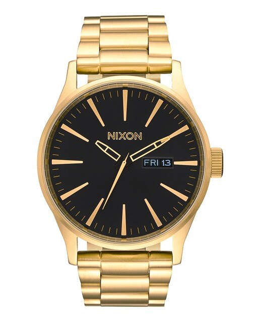 Relógio Nixon Sentry SS Bracelete Aço - Dourado/Preto