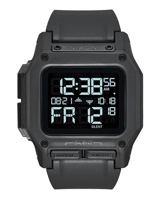 Relógio Nixon Regulus Bracelete Borracha - Preto