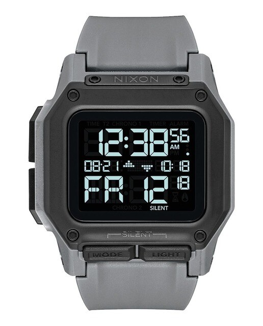 Relógio Nixon Regulus Borracha - Cinzento