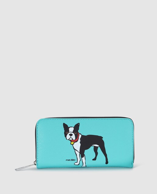 Carteira grande de mulher Marc Tetro azul turquesa com fecho de correr Carteira grande de mulher Marc Tetro azul turquesa com fecho de correr