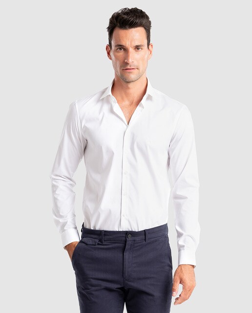 camisa calvin klein blanca