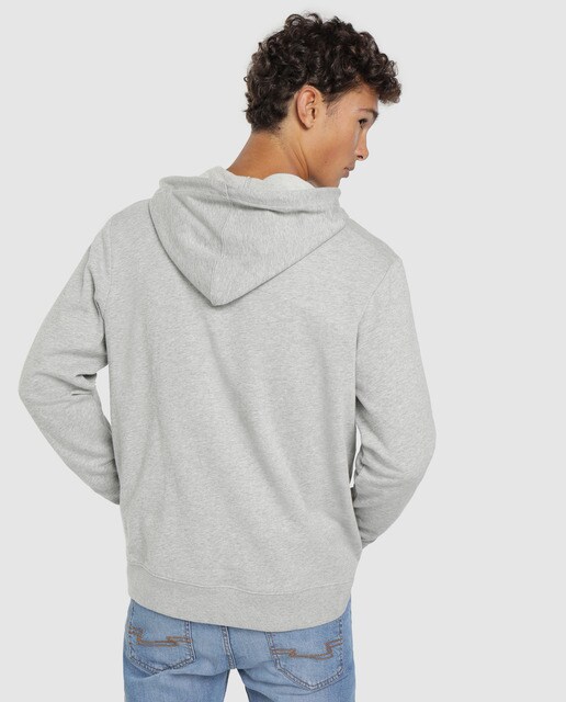 Sudadera de hombre gris claro con capucha Sudadera de hombre gris claro con capucha