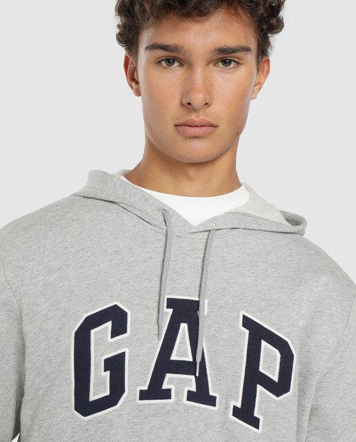 Sudadera de hombre gris claro con capucha Sudadera de hombre gris claro con capucha