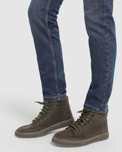 Botas de hombre Green Coast de piel en color marrón Botas de hombre Green Coast de piel en color marrón