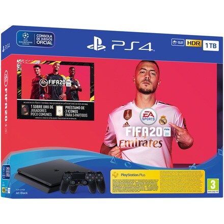 Consola PS4 1TB Chasis F + Fifa 20 + Dualshock 4