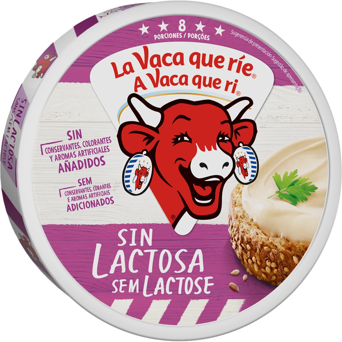 Buy Lactose Free Processed Cheese 8 Slices Container 120 G LA VACA