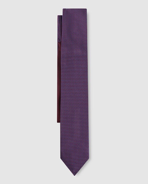 Corbata de hombre rojo estampada Corbata de hombre rojo estampada